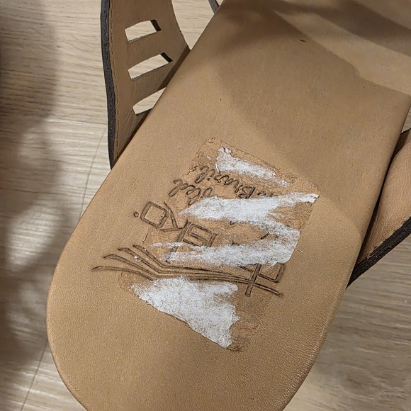 Dansko Multicolor Leather Wooden Cutout Brazil Oralee Heeled Sandals Size 8.5 - Picture 8 of 8